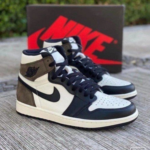 Jordan retro 1 high Dark mocha semi ua with extra lace for her