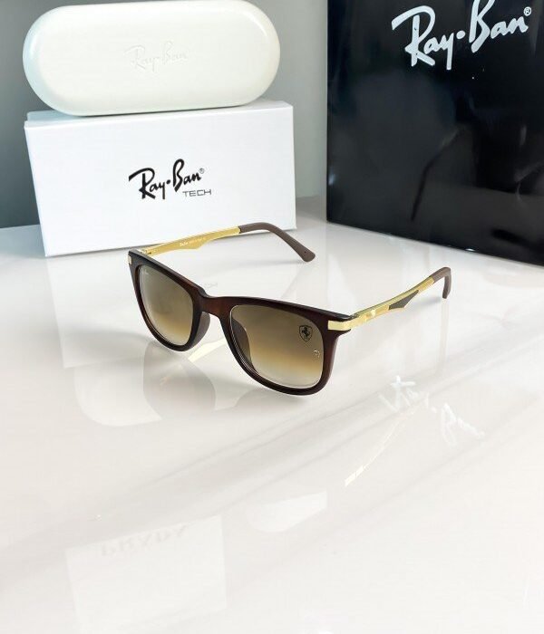 Rayban gold brown shaded 4287