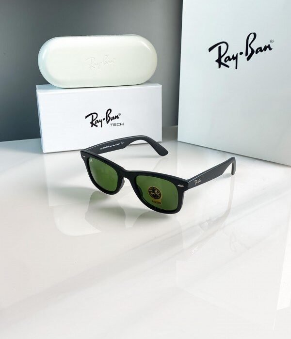RAYBAN BLACK GREEN 2140