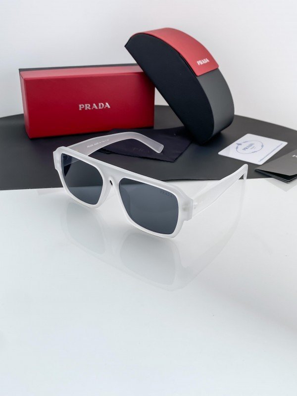Prada White Black 22Y Sunglasses