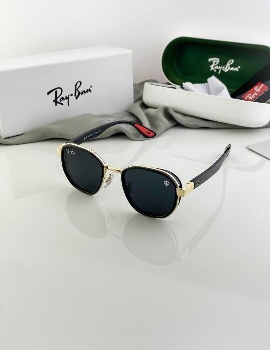 RAYBAN GOLD BLACK 3674