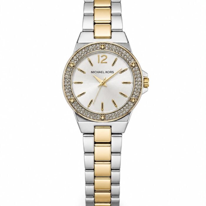 Michael kors Two-Tone Gold & Silver Crystal Bezel Watch
